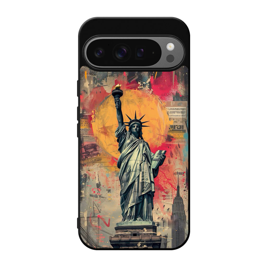 Canvas Art Statue of Liberty Google Pixel 9 Pro / Pixel 9 Pro XL Case