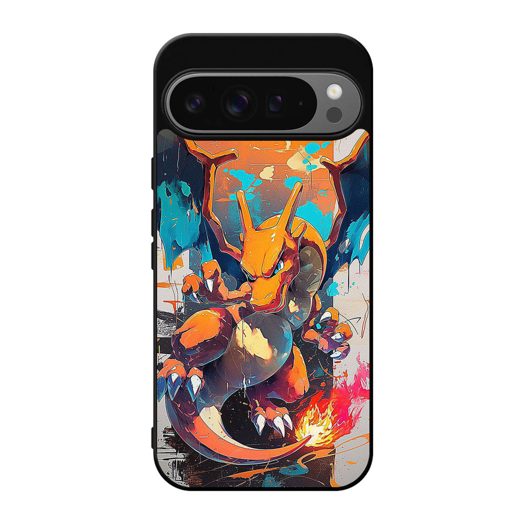 Charizard Inferno on Canvas Google Pixel 9 Pro / Pixel 9 Pro XL Case