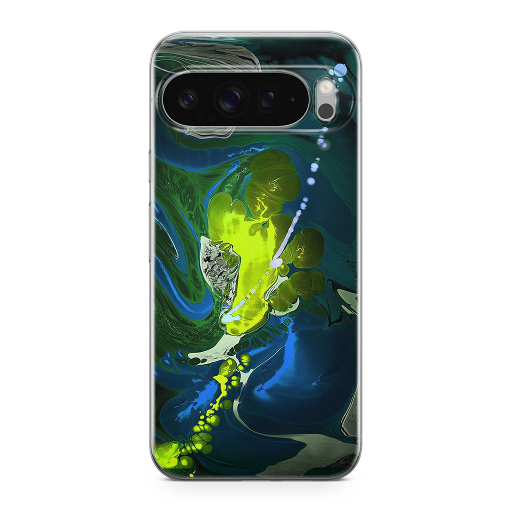 Abstract Green Blue Art Google Pixel 9 Pro / Pixel 9 Pro XL Case