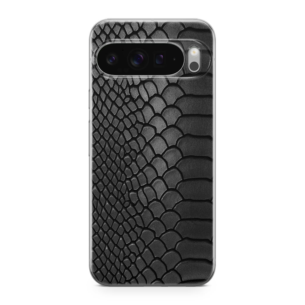 Black Snake Skin Texture Google Pixel 9 Pro / Pixel 9 Pro XL Case