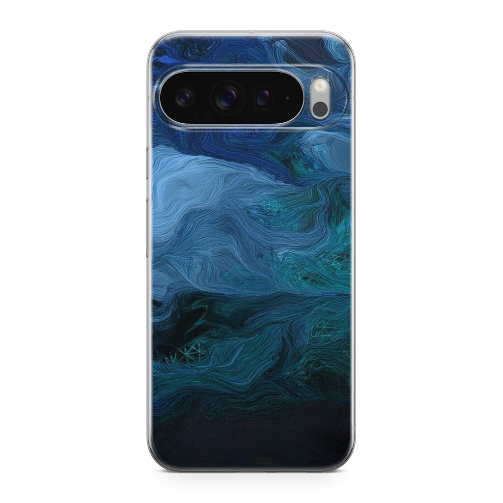Blue Abstract Art Google Pixel 9 Pro / Pixel 9 Pro XL Case