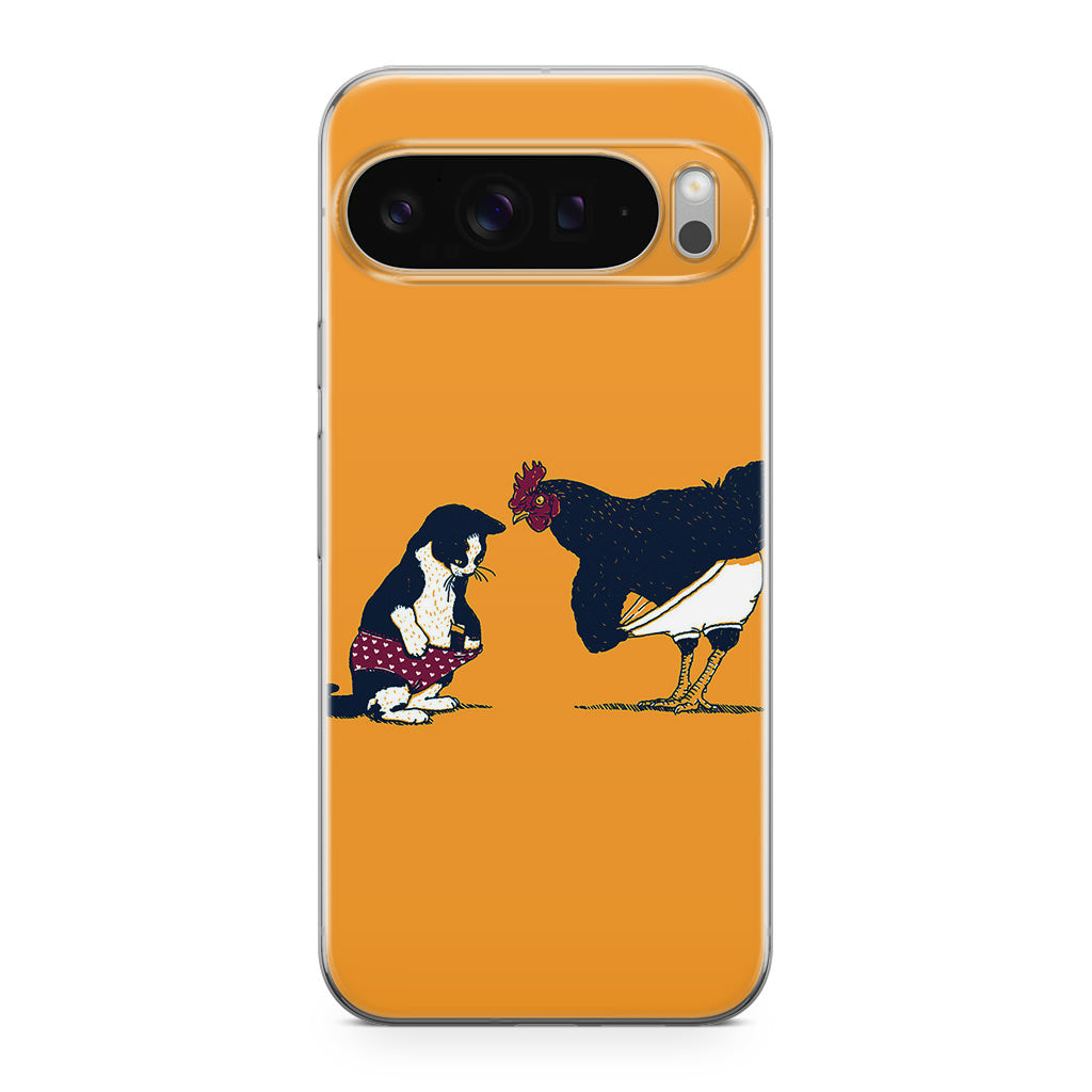 Cat Chicken Yellow Underwear Cute Google Pixel 9 Pro / Pixel 9 Pro XL Case