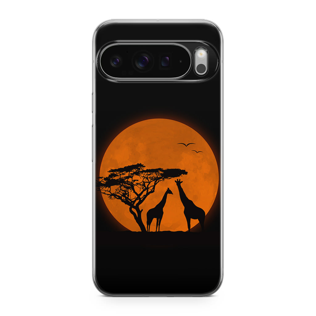 Giraffes Silhouette Google Pixel 9 Pro / Pixel 9 Pro XL Case