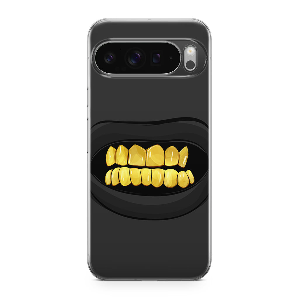 Gold Grillz Google Pixel 9 Pro / Pixel 9 Pro XL Case