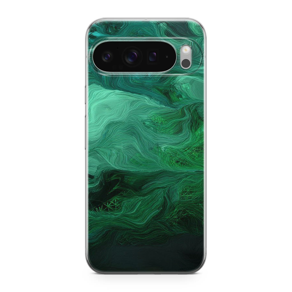 Green Abstract Art Google Pixel 9 Pro / Pixel 9 Pro XL Case