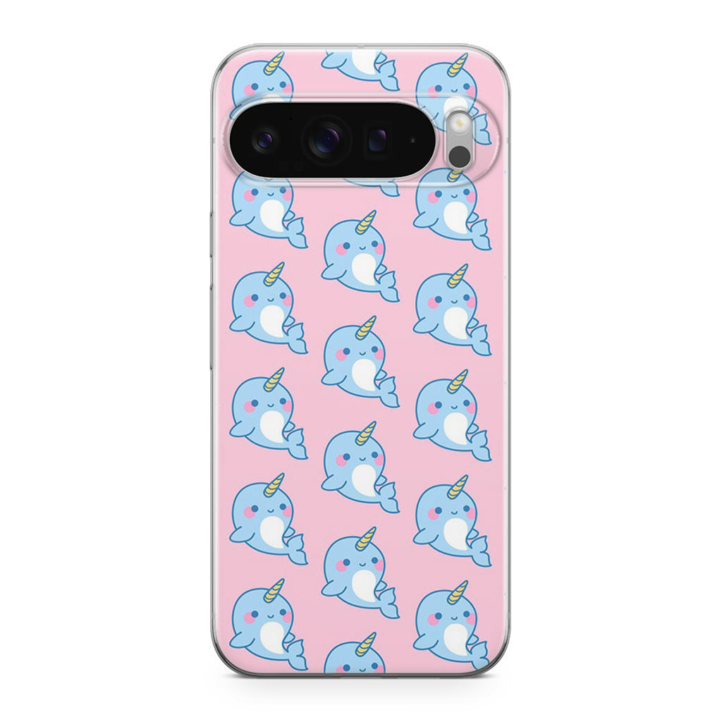 Horned Whales Pattern Google Pixel 9 Pro / Pixel 9 Pro XL Case