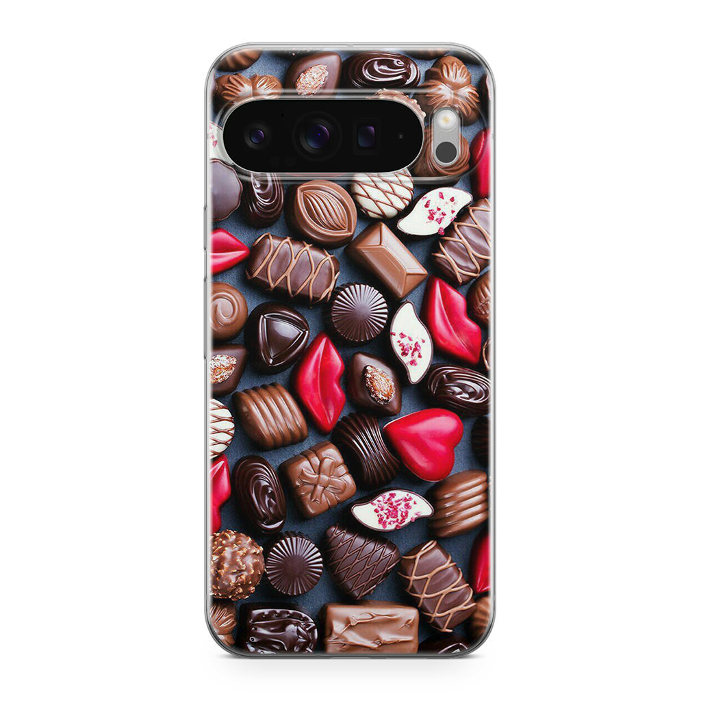 I Love Choco Pattern Google Pixel 9 Pro / Pixel 9 Pro XL Case