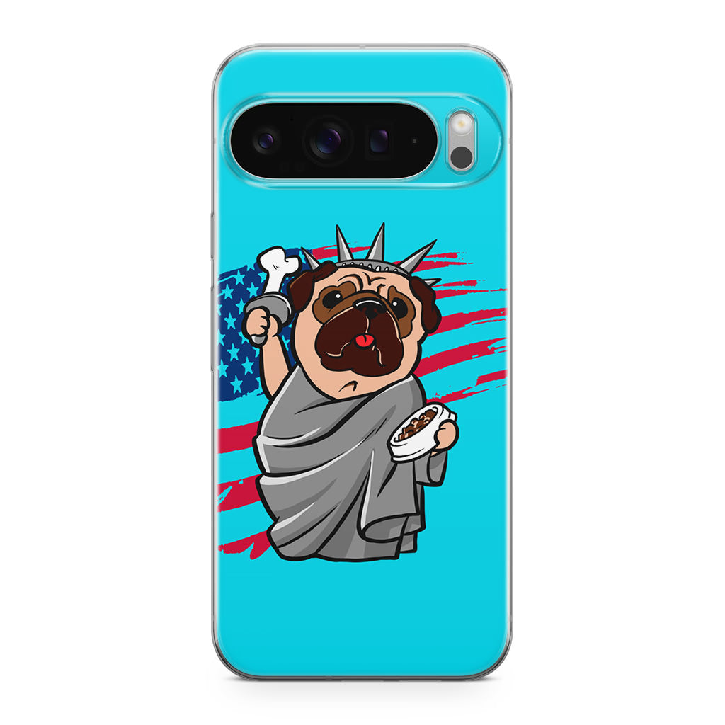 Independence Day Pug Google Pixel 9 Pro / Pixel 9 Pro XL Case