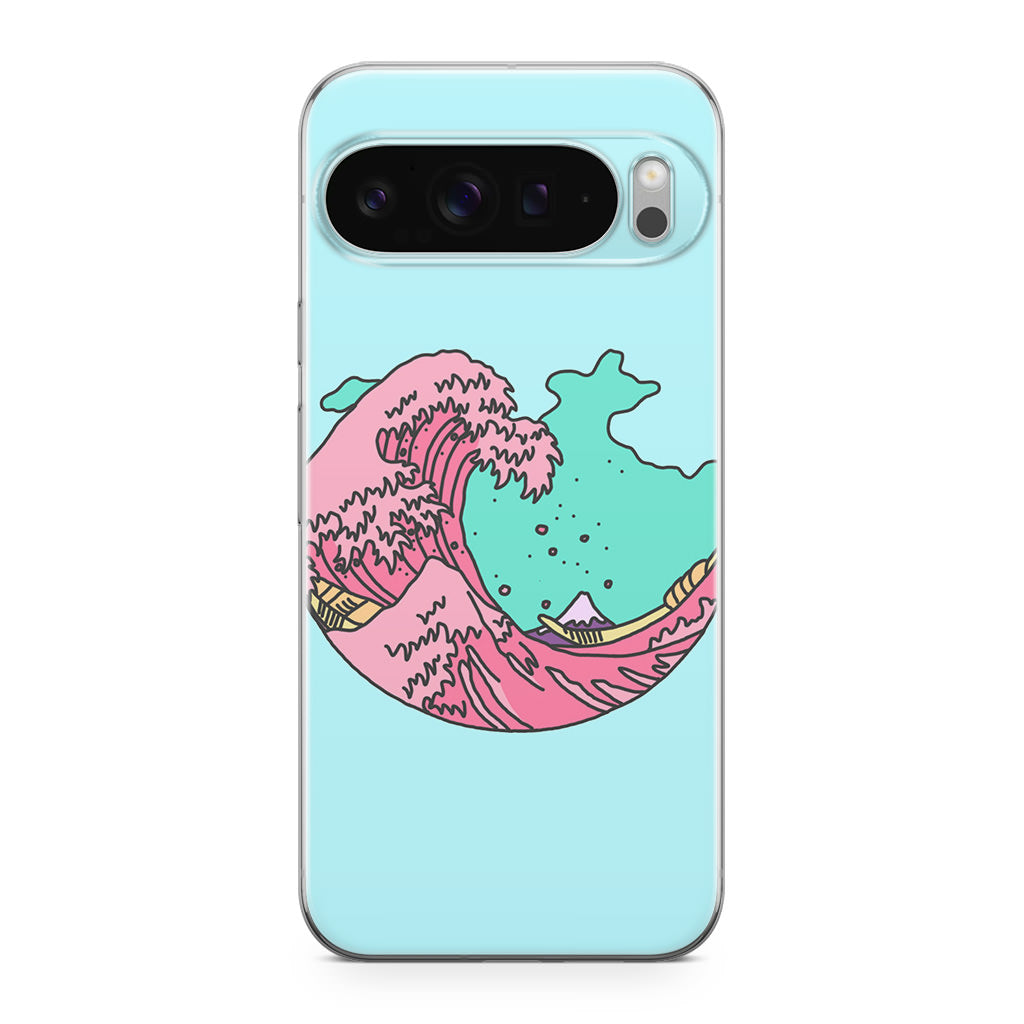 Japanese Pastel Wave Google Pixel 9 Pro / Pixel 9 Pro XL Case