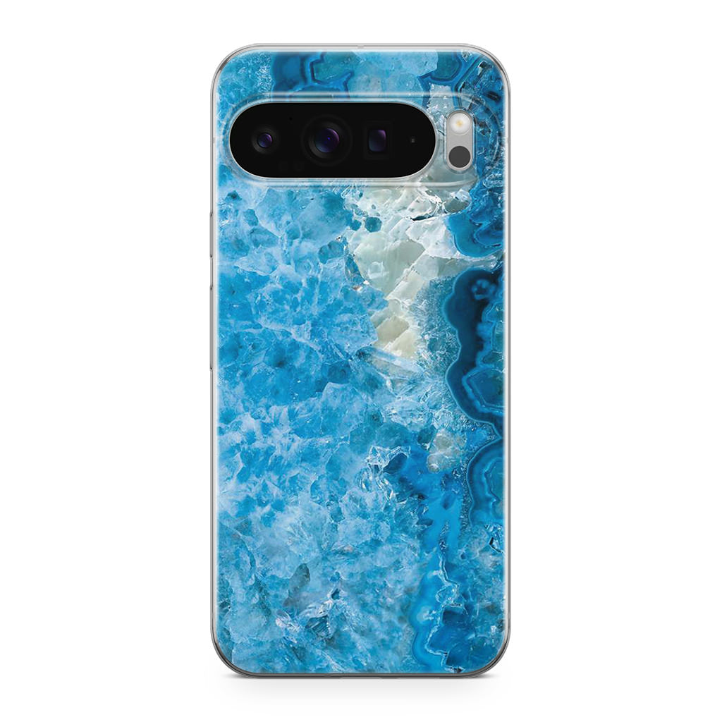 Navy Blue Marble Google Pixel 9 Pro / Pixel 9 Pro XL Case