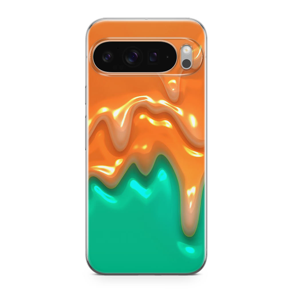 Orange Paint Dripping Google Pixel 9 Pro / Pixel 9 Pro XL Case