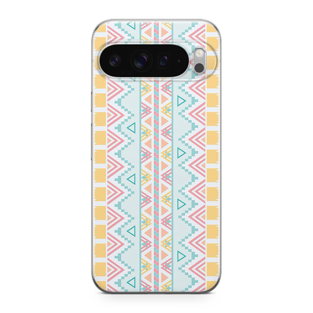 Peach Aztec Pattern Google Pixel 9 Pro / Pixel 9 Pro XL Case