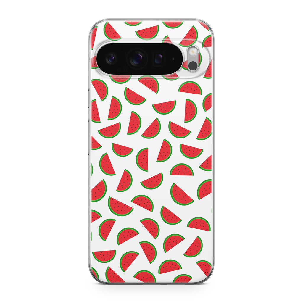 Watermelon Fruit Pattern White Google Pixel 9 Pro / Pixel 9 Pro XL Case