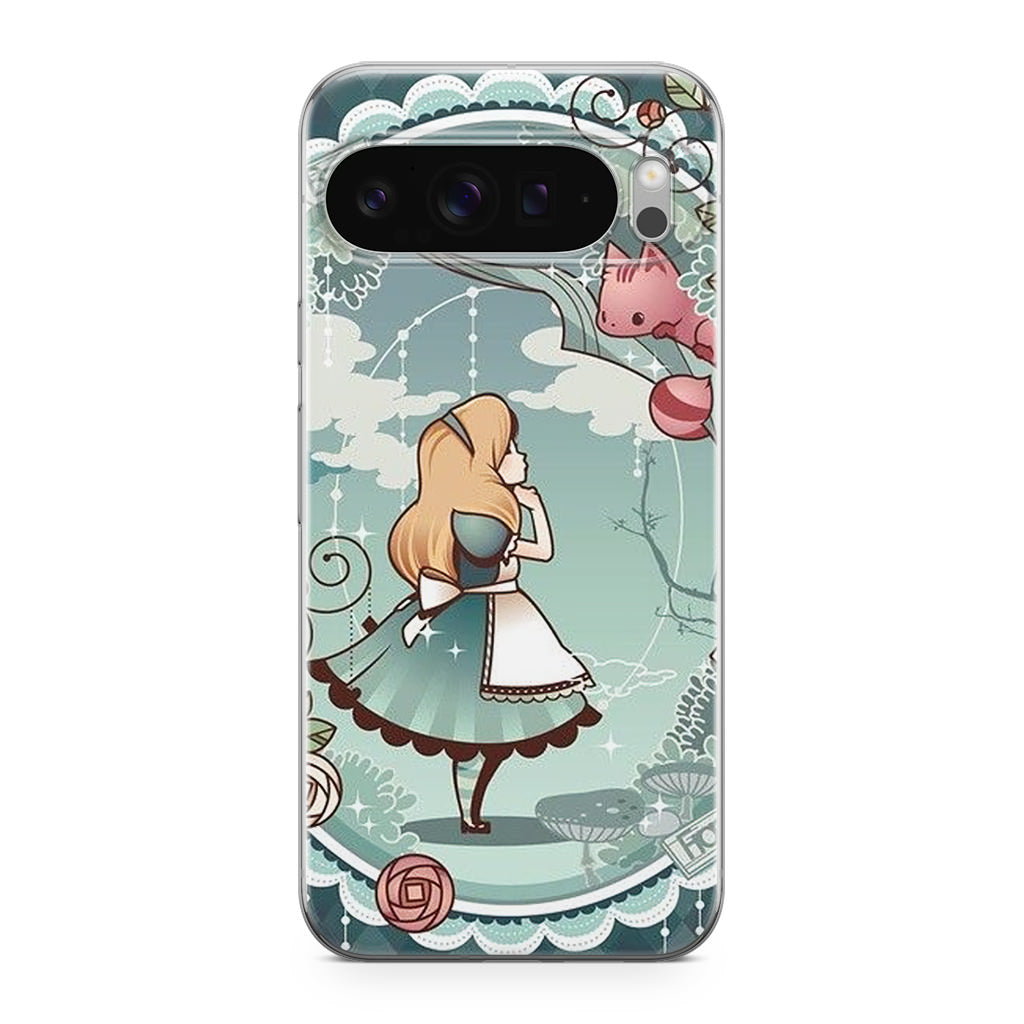 Alice And Cheshire Cat Poster Google Pixel 9 Pro / Pixel 9 Pro XL Case