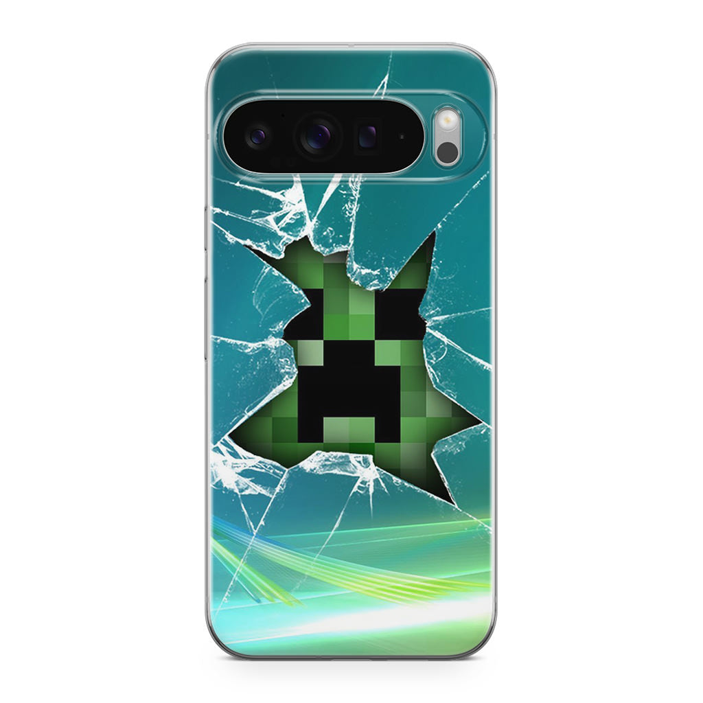 Creeper Glass Broken Green Google Pixel 9 Pro / Pixel 9 Pro XL Case