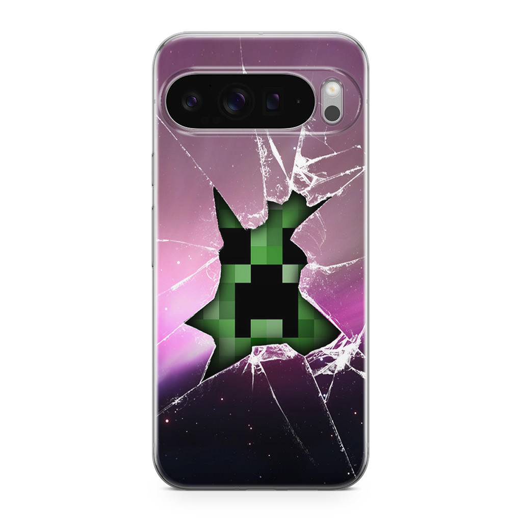 Creeper Glass Broken Violet Google Pixel 9 Pro / Pixel 9 Pro XL Hülle