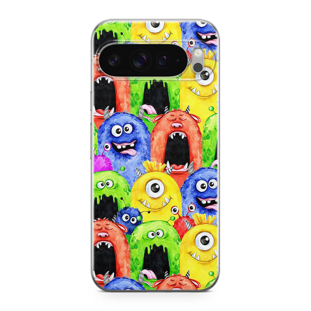 Monster Watercolor Art Google Pixel 9 Pro / Pixel 9 Pro XL Case