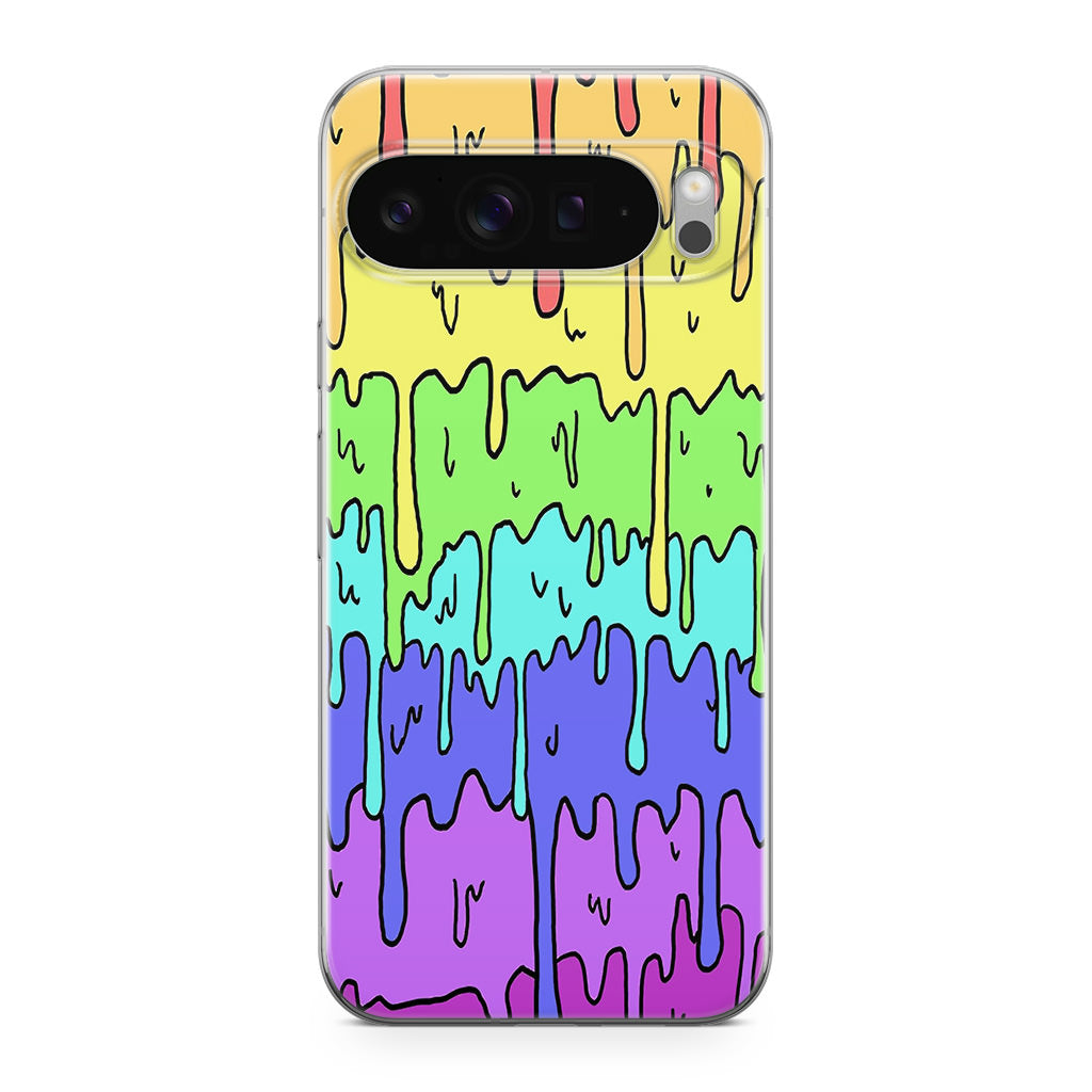 Pastel Kawaii Melting Rainbow Google Pixel 9 Pro / Pixel 9 Pro XL Case