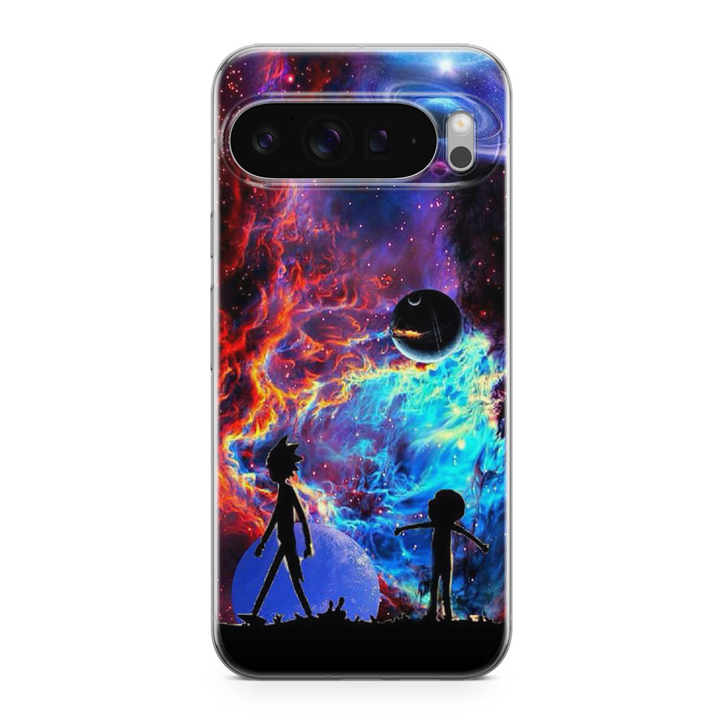 Rick And Morty Flat Galaxy Google Pixel 9 Pro / Pixel 9 Pro XL Case