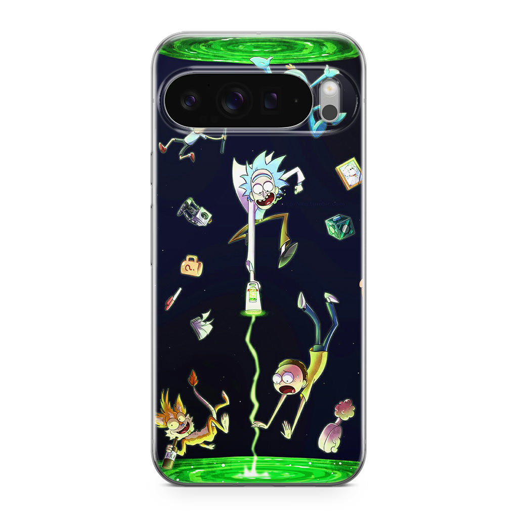 Rick And Morty Portal Fall Google Pixel 9 Pro / Pixel 9 Pro XL Case