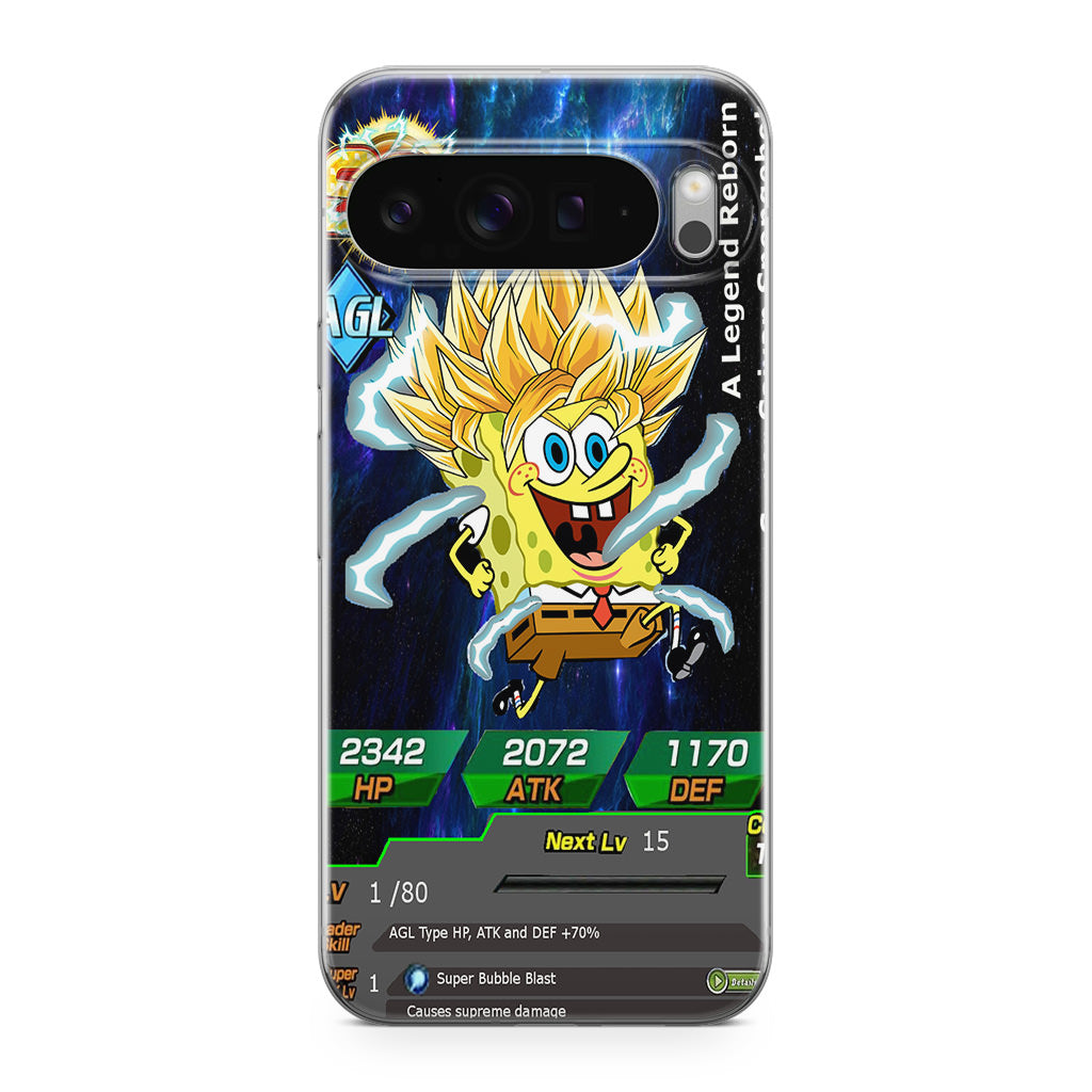 Super Saiyan Spongebob Card Google Pixel 9 Pro / Pixel 9 Pro XL Case