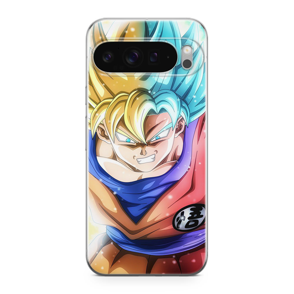 Goku SSJ 1 to SSJ Blue Google Pixel 9 Pro / Pixel 9 Pro XL Case