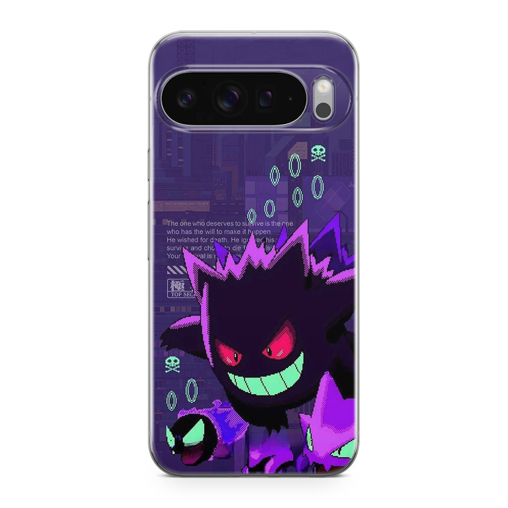 Gengar Pixel Art Google Pixel 9 Pro / Pixel 9 Pro XL Case