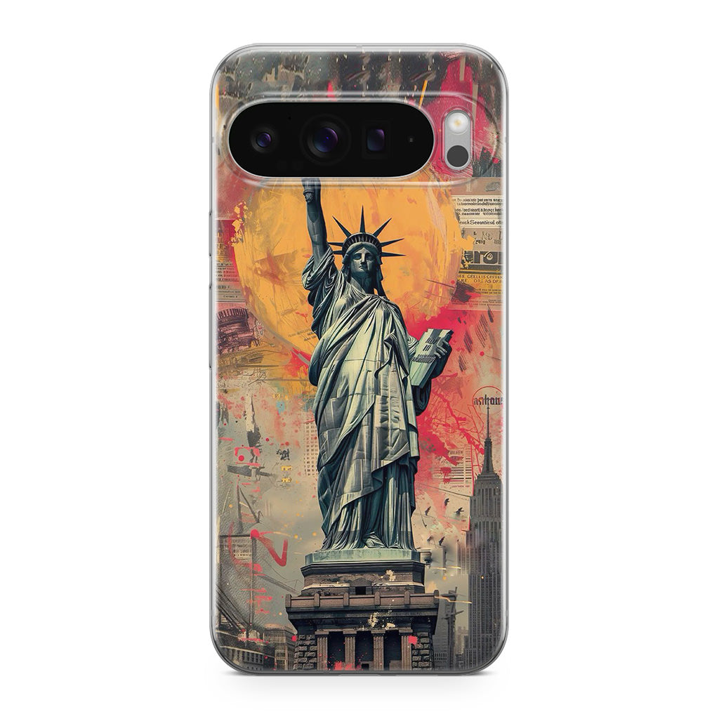 Canvas Art Statue of Liberty Google Pixel 9 Pro / Pixel 9 Pro XL Case