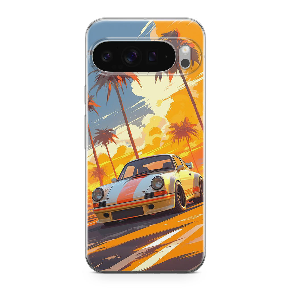 Turbo Dreams in Neon Palms Google Pixel 9 Pro / Pixel 9 Pro XL Case