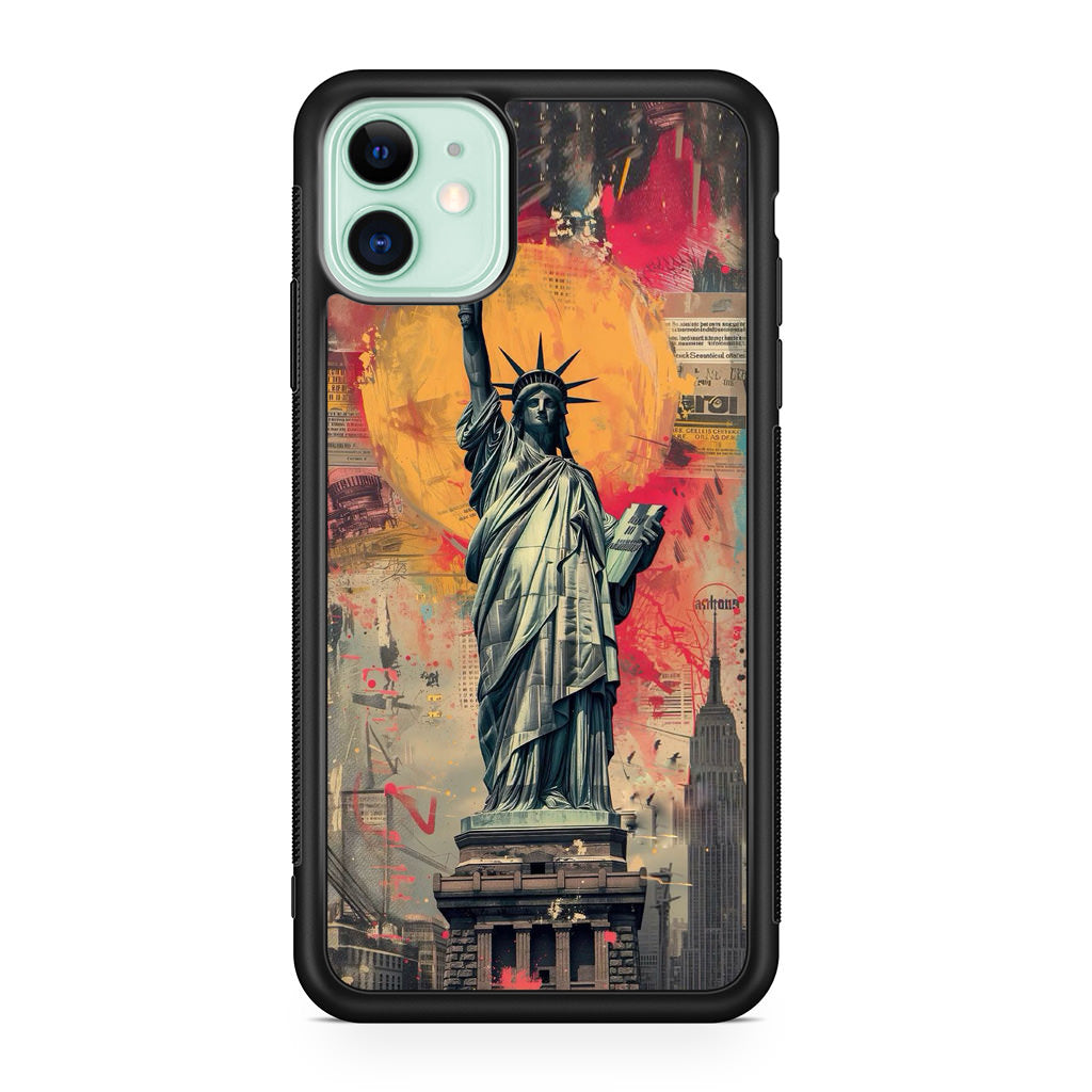 Canvas Art Statue of Liberty iPhone 12 Case