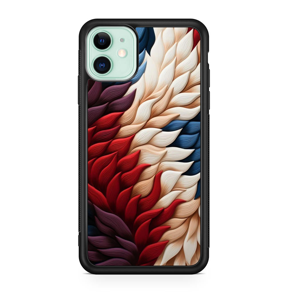 Colorful Feathers Art iPhone 11 Case