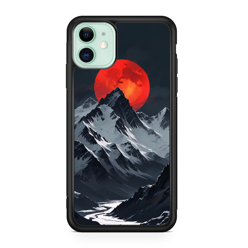 Crimson Eclipse The Mountain iPhone 11 Case