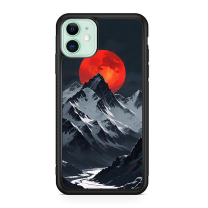 Crimson Eclipse The Mountain iPhone 11 Case
