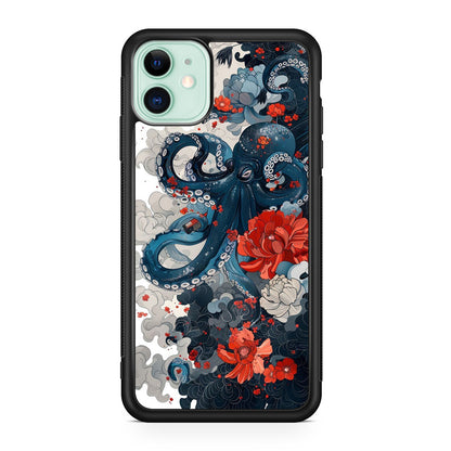 Floral Kraken iPhone 11 Case