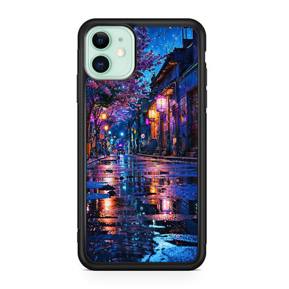 Midnight Sakura Glow iPhone 11 Case