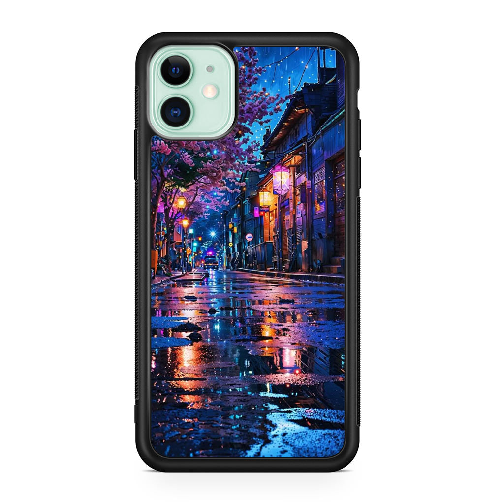 Midnight Sakura Glow iPhone 12 Case