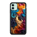 The Dance of Abstract Waves iPhone 12 Case