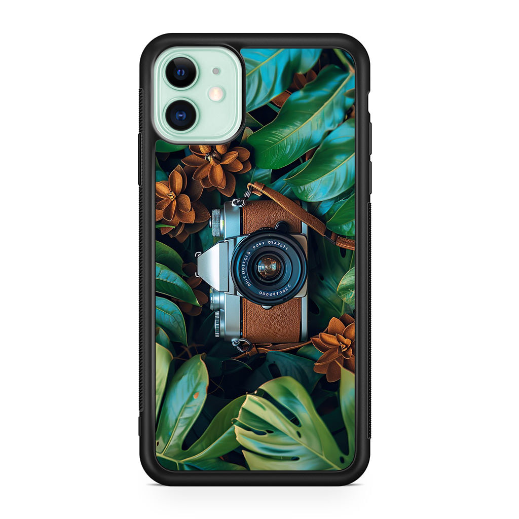 The Lens Between Leaves iPhone 11 Case