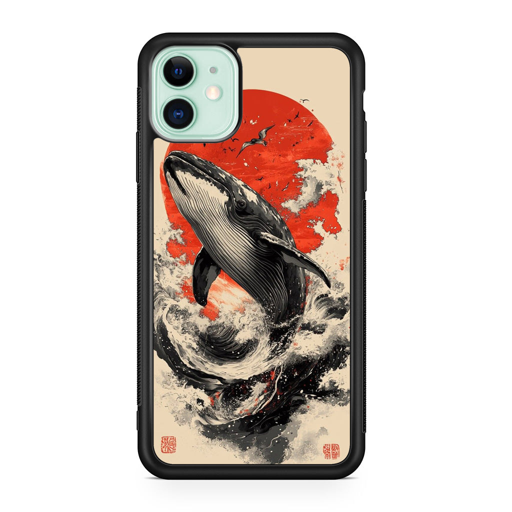 The Whale Rises iPhone 11 Case