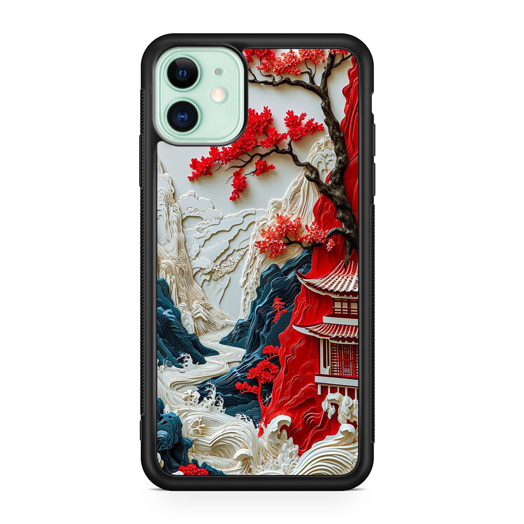 Whispers of the Crimson Zen iPhone 11 Case