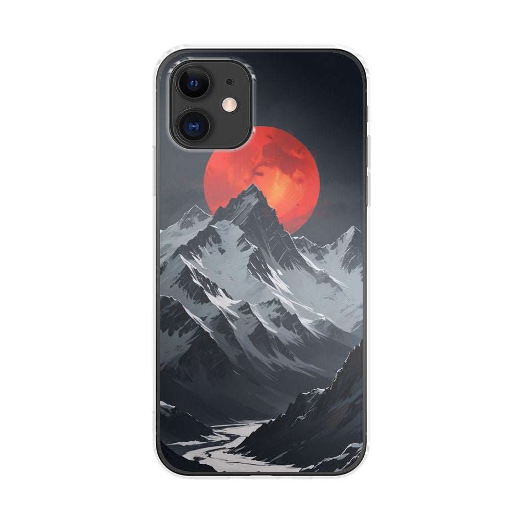 Crimson Eclipse The Mountain iPhone 12 Hülle