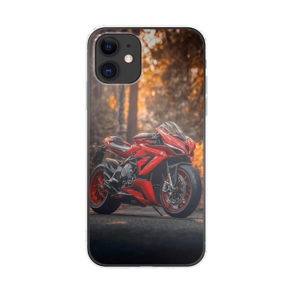 Crimson Velocity in Autumn Flame iPhone 11 Case