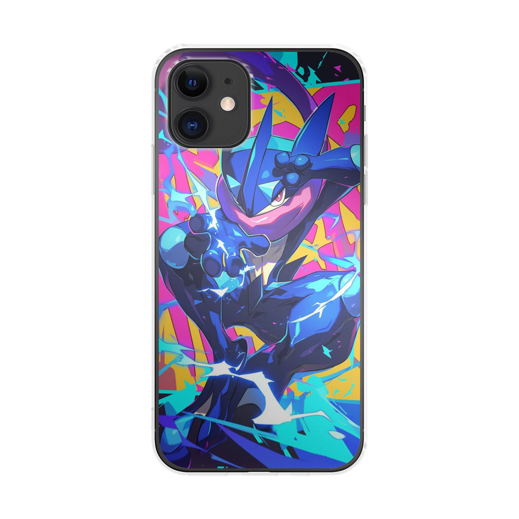 Greninja Aqua-Schwall iPhone 12 Hülle