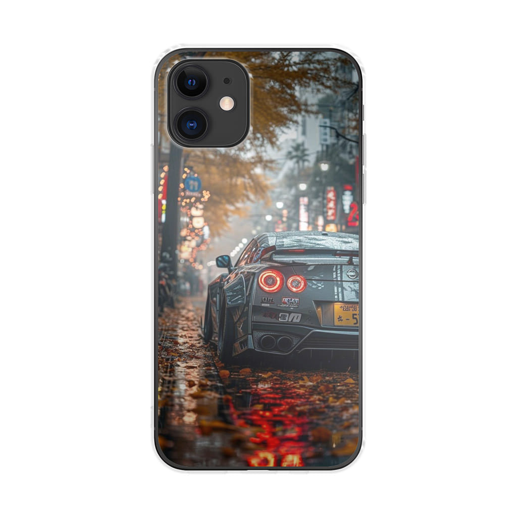 Neon Drift Autumn Streets iPhone 11 Case