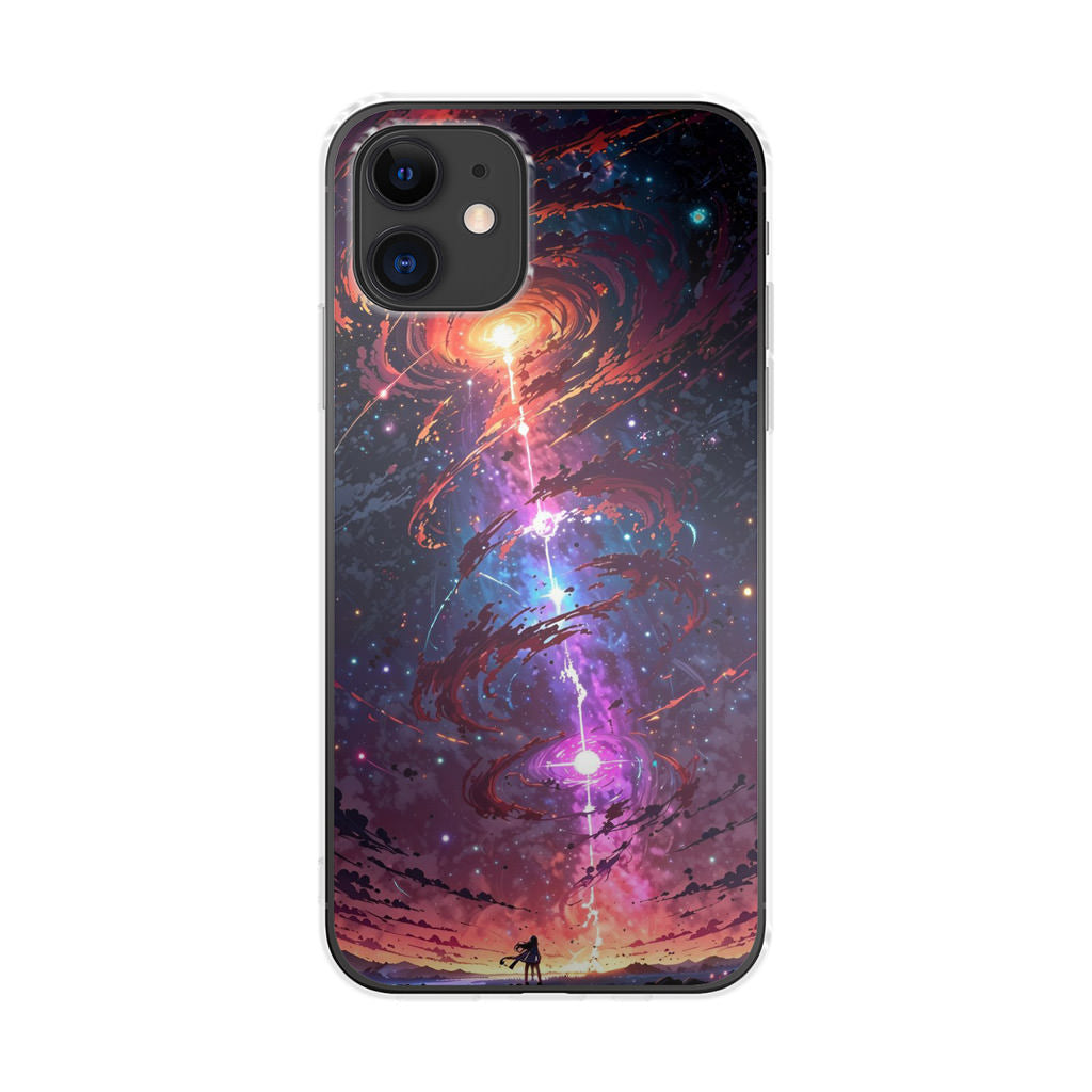 Stargazer at the Axis of Creation iPhone 12 Case