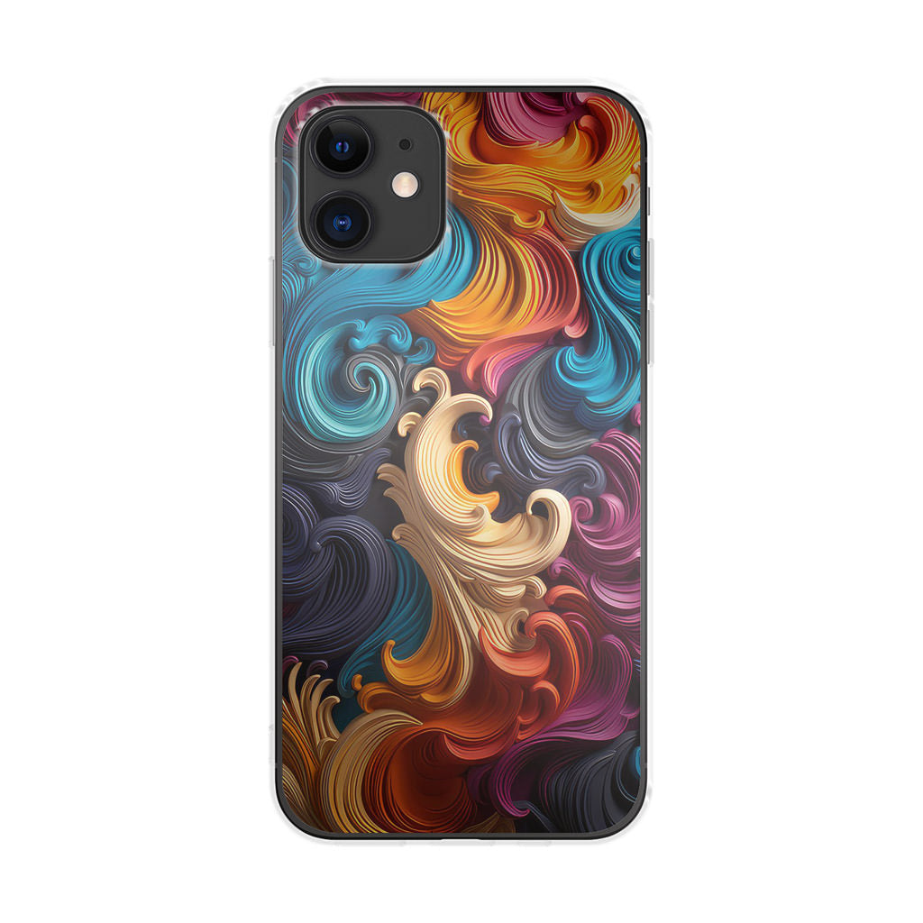 The Dance of Abstract Waves iPhone 12 Case