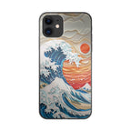 The Great Wave Off Paper Art iPhone 12 Case