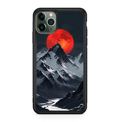 Crimson Eclipse The Mountain iPhone 11 Pro Case