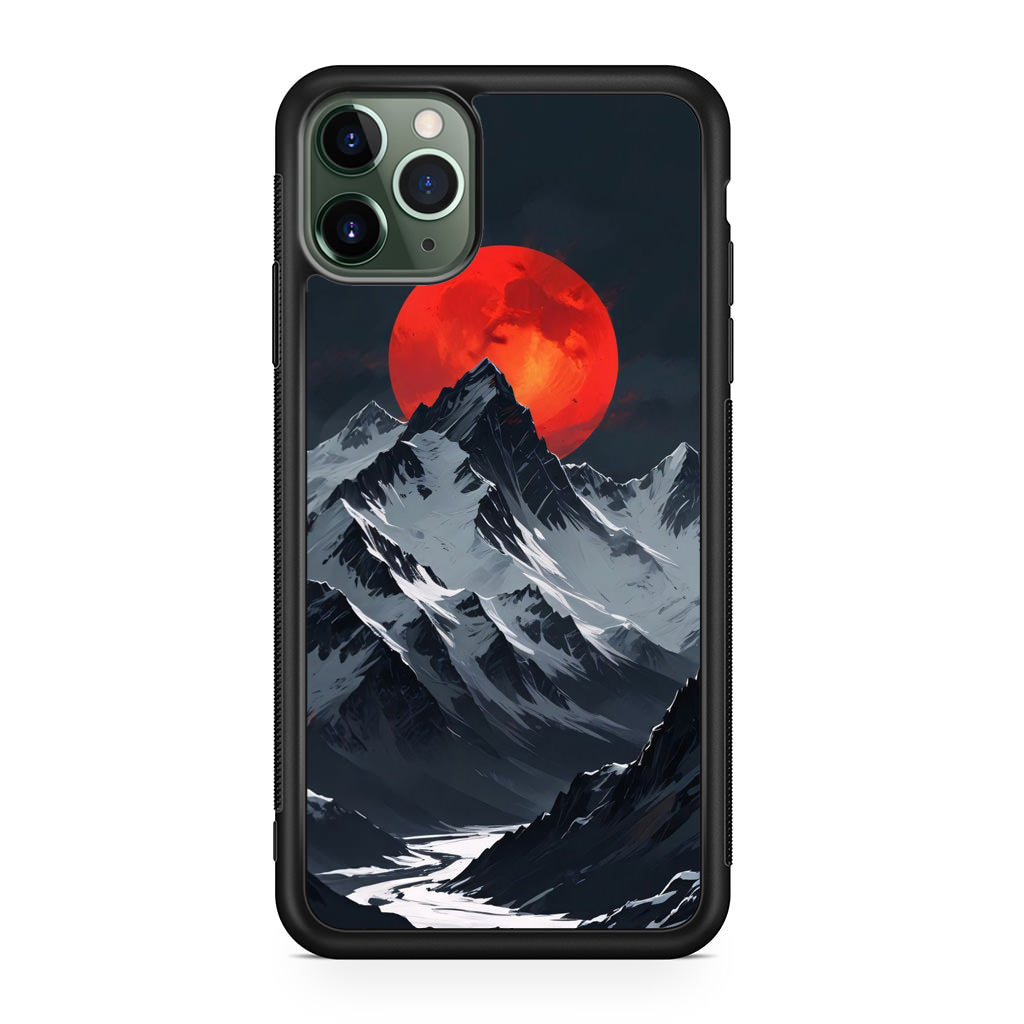 Crimson Eclipse The Mountain iPhone 11 Pro Max Case
