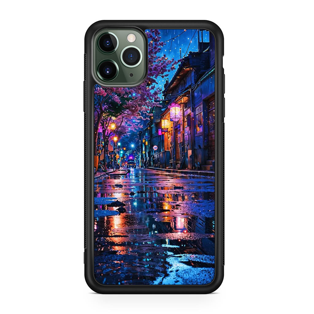 Midnight Sakura Glow iPhone 11 Pro Case